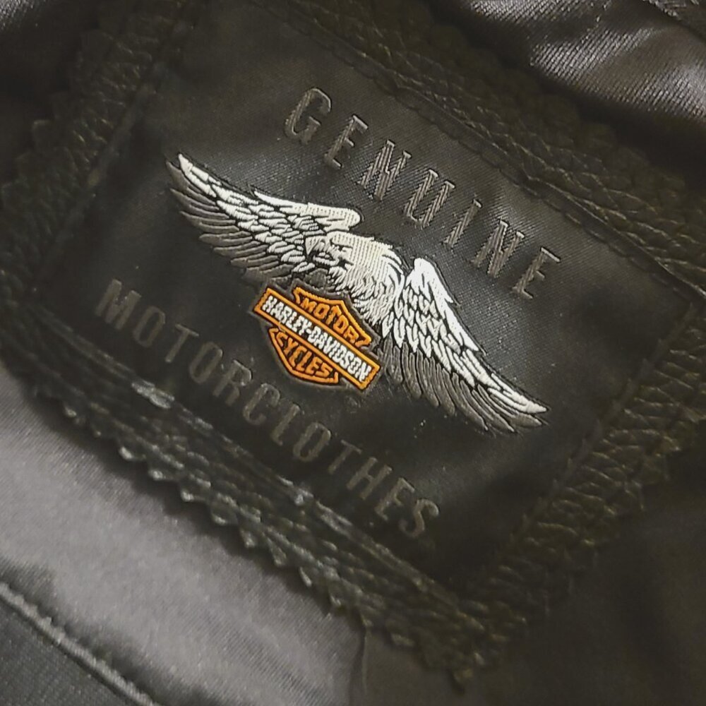 Harley-Davidson Vanocker Waterproof H-D Triple Vent System Leather Jacket (2XL) - Picture 2 of 13